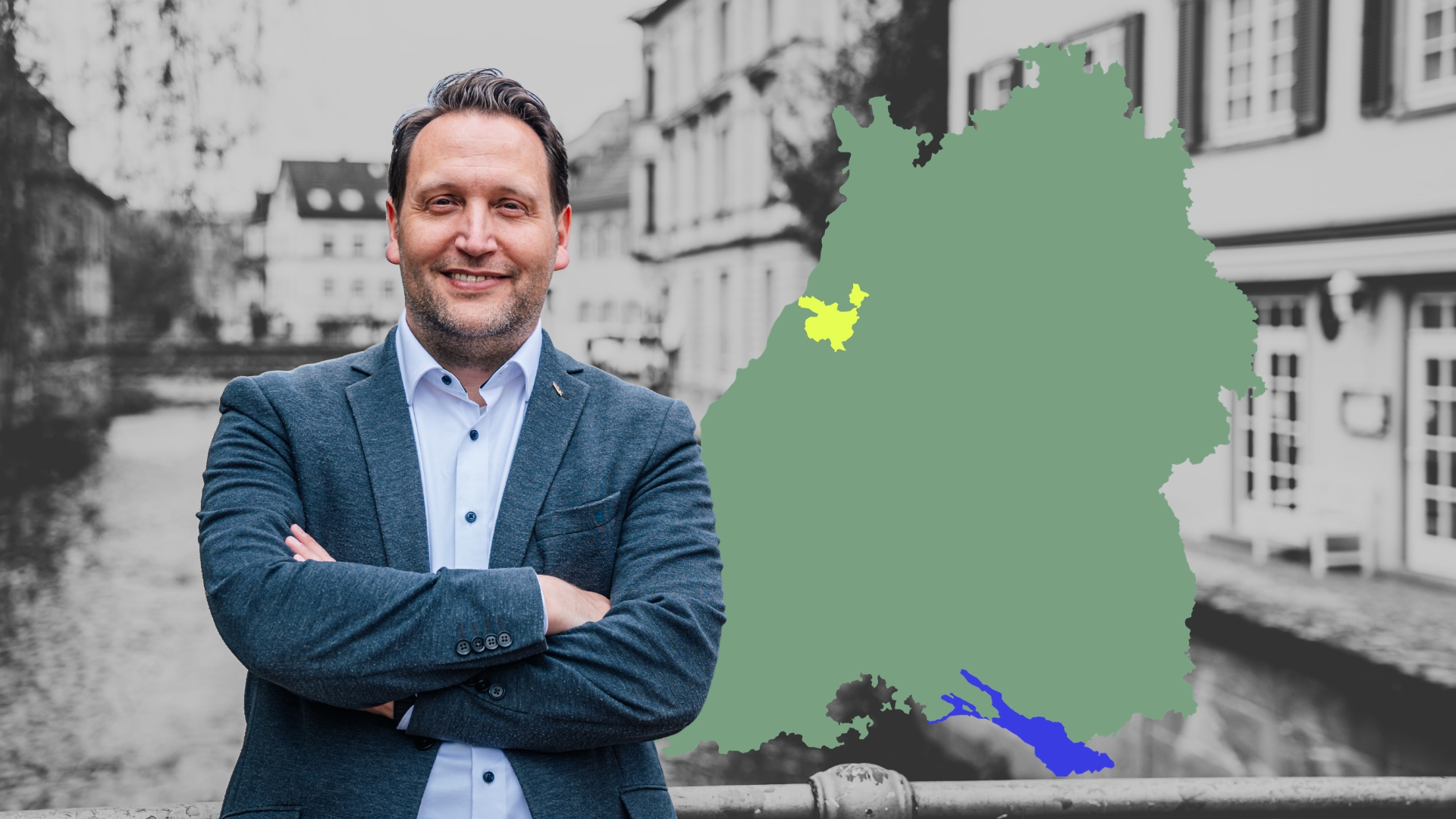Wahlkreiskarte Ettlingen Baden-Württemberg